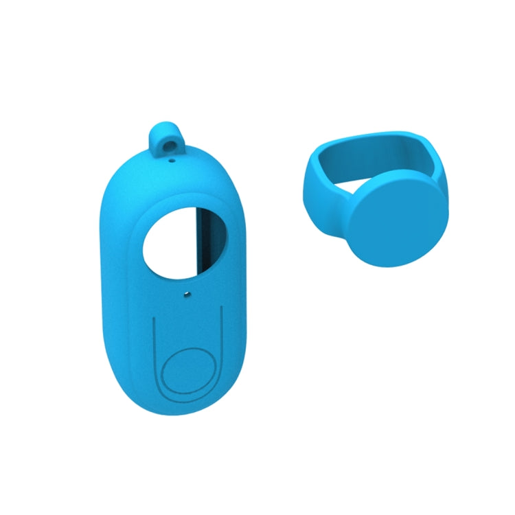 PULUZ Silicone Protective Case with Lens Cover for Insta360 GO 2(Blue) - Case & Bags by PULUZ | Online Shopping UK | buy2fix
