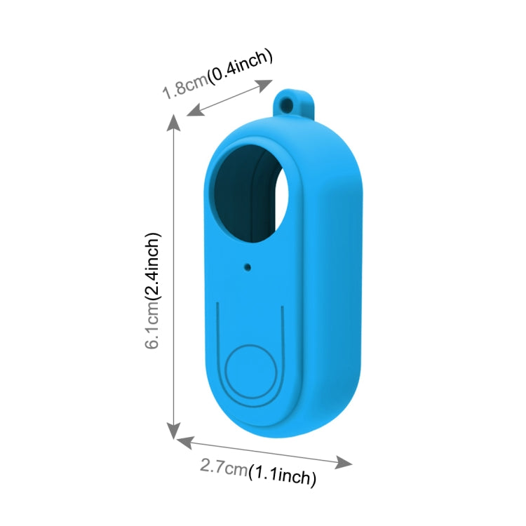 PULUZ Silicone Protective Case with Lens Cover for Insta360 GO 2(Blue) - Case & Bags by PULUZ | Online Shopping UK | buy2fix