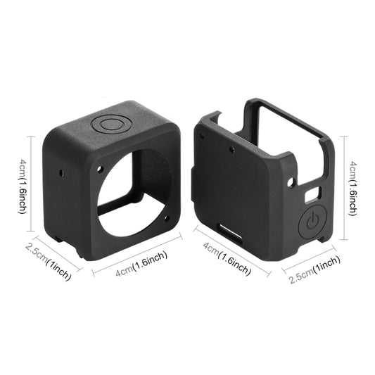 PULUZ Split Silicone Protective Case for DJI Action 2(Black) - Case & Bags by PULUZ | Online Shopping UK | buy2fix