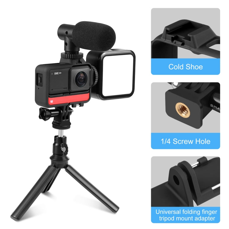 PULUZ Plastic Frame Case for Insta360 One RS 4K / 360 / 1-Inch Edition(Black) - Mount & Holder by PULUZ | Online Shopping UK | buy2fix