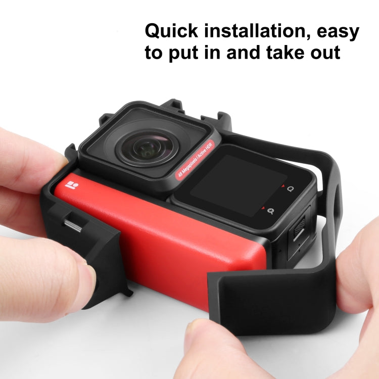 PULUZ Plastic Frame Case for Insta360 One RS 4K / 360 / 1-Inch Edition(Black) - Mount & Holder by PULUZ | Online Shopping UK | buy2fix