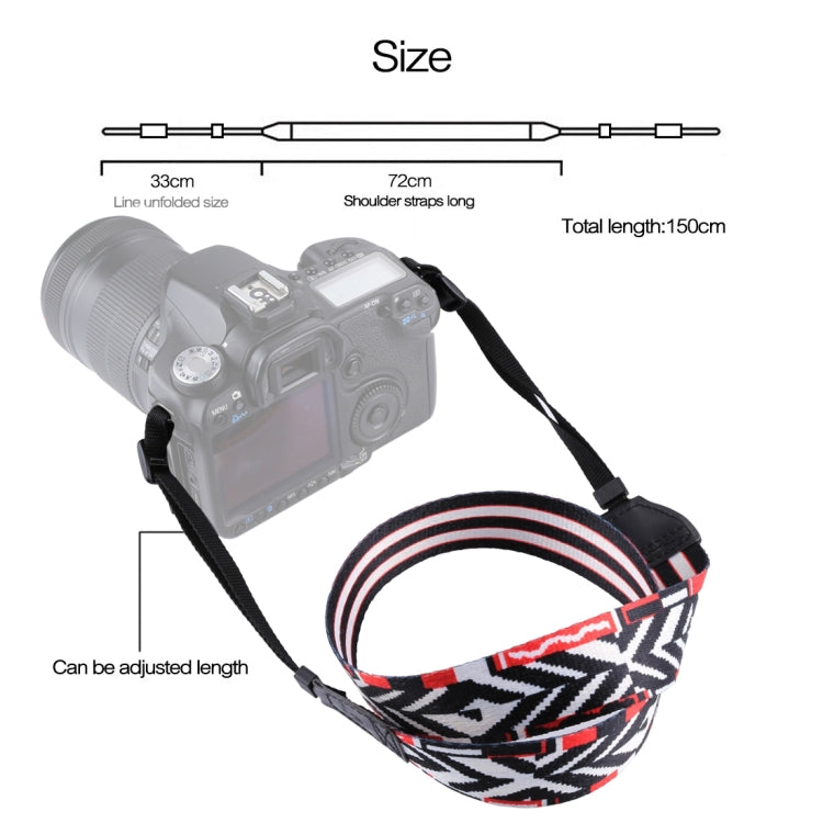 PULUZ Retro Ethnic Style Multi-color Series Shoulder Neck Strap Camera Strap for SLR / DSLR Cameras - Camera Strap by PULUZ | Online Shopping UK | buy2fix