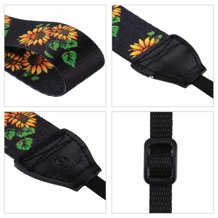 PULUZ Retro Ethnic Style Multi-color Series Sunflower Shoulder Neck Strap Camera Strap for SLR / DSLR Cameras - Camera Strap by PULUZ | Online Shopping UK | buy2fix