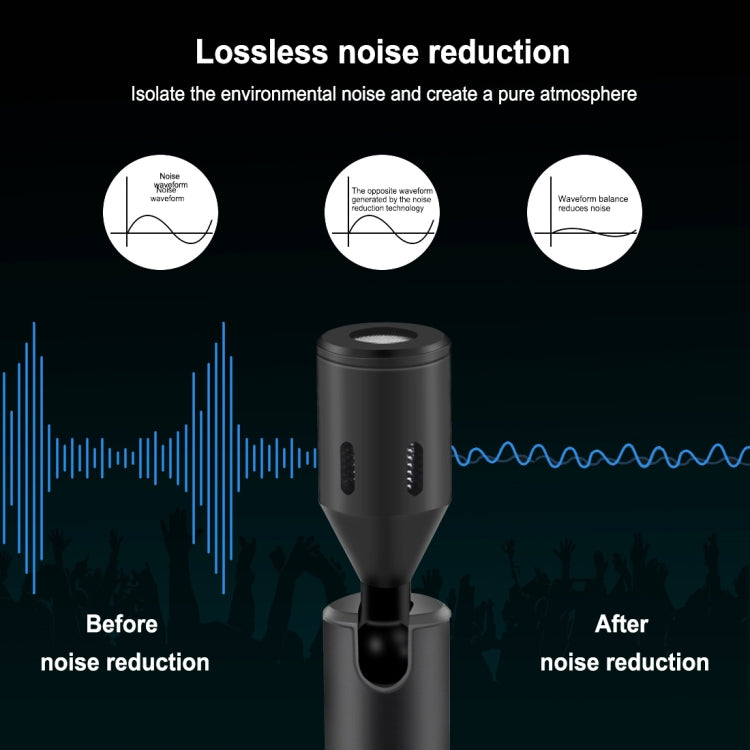 PULUZ 8PIN Jack Mobile Phone Omnidirectional Condenser Adjustable Microphone(Black) - Microphone by PULUZ | Online Shopping UK | buy2fix
