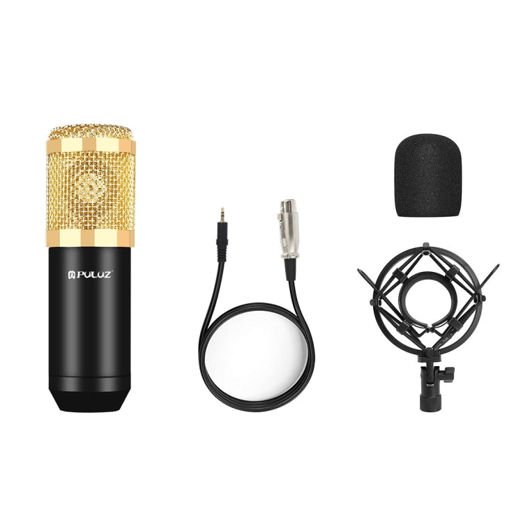 PULUZ Condenser Microphone Studio Broadcast Professional Singing Microphone (Gold) by PULUZ