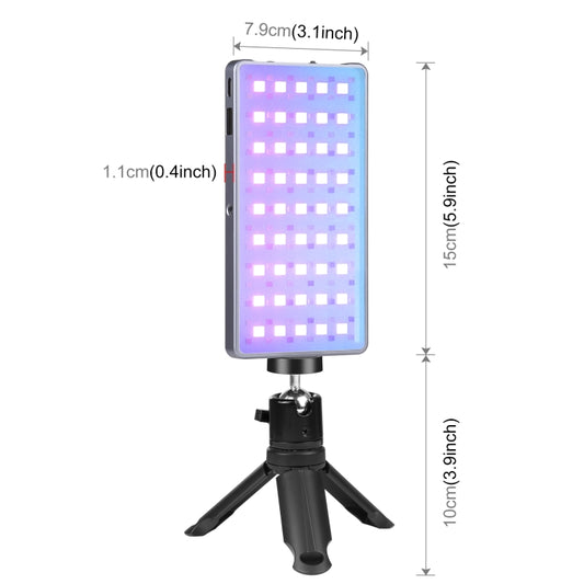 PULUZ LED Full Color RGB Beauty Fill Light Pocket Vlogging Photography Light - by PULUZ | Online Shopping UK | buy2fix