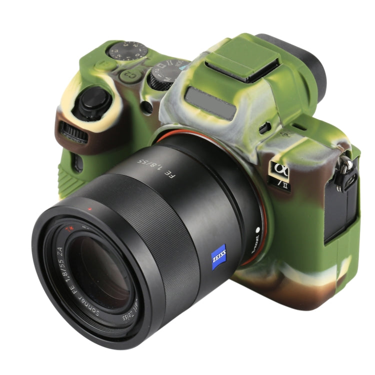 PULUZ Soft Silicone Protective Case for Sony ILCE-7MII / 7SMII / 7RMII(Camouflage) - Protective Case by PULUZ | Online Shopping UK | buy2fix