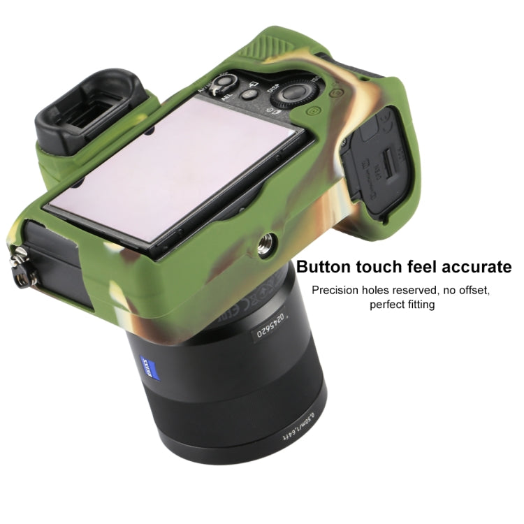 PULUZ Soft Silicone Protective Case for Sony ILCE-7MII / 7SMII / 7RMII(Camouflage) - Protective Case by PULUZ | Online Shopping UK | buy2fix