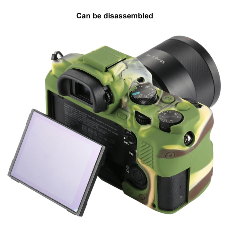 PULUZ Soft Silicone Protective Case for Sony ILCE-7MII / 7SMII / 7RMII(Camouflage) - Protective Case by PULUZ | Online Shopping UK | buy2fix