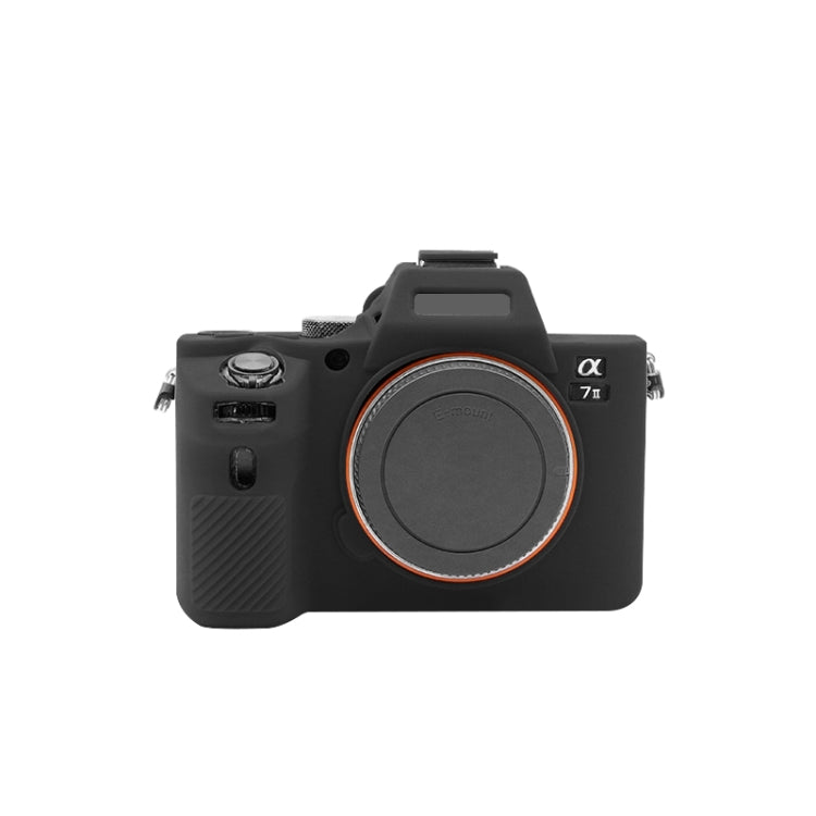 PULUZ Soft Silicone Protective Case for Sony ILCE-7MII / 7SMII / 7RMII(Black) - Protective Case by PULUZ | Online Shopping UK | buy2fix