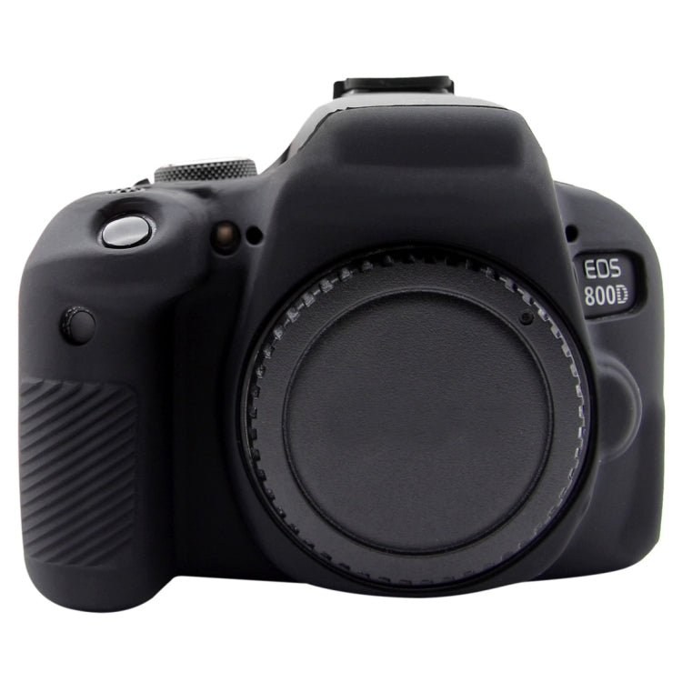 PULUZ Soft Silicone Protective Case for Canon EOS 800D(Black) - Protective Case by PULUZ | Online Shopping UK | buy2fix