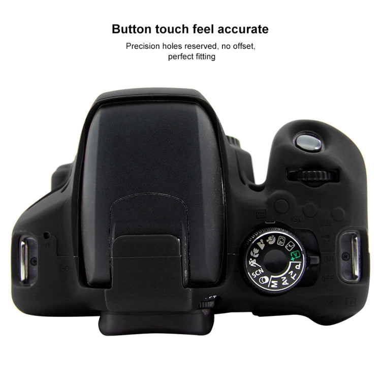PULUZ Soft Silicone Protective Case for Canon EOS 800D(Black) - Protective Case by PULUZ | Online Shopping UK | buy2fix