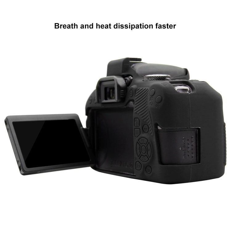PULUZ Soft Silicone Protective Case for Canon EOS 800D(Black) - Protective Case by PULUZ | Online Shopping UK | buy2fix