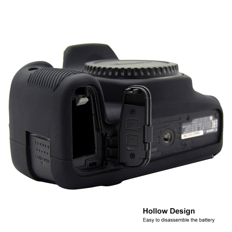 PULUZ Soft Silicone Protective Case for Canon EOS 800D(Black) - Protective Case by PULUZ | Online Shopping UK | buy2fix