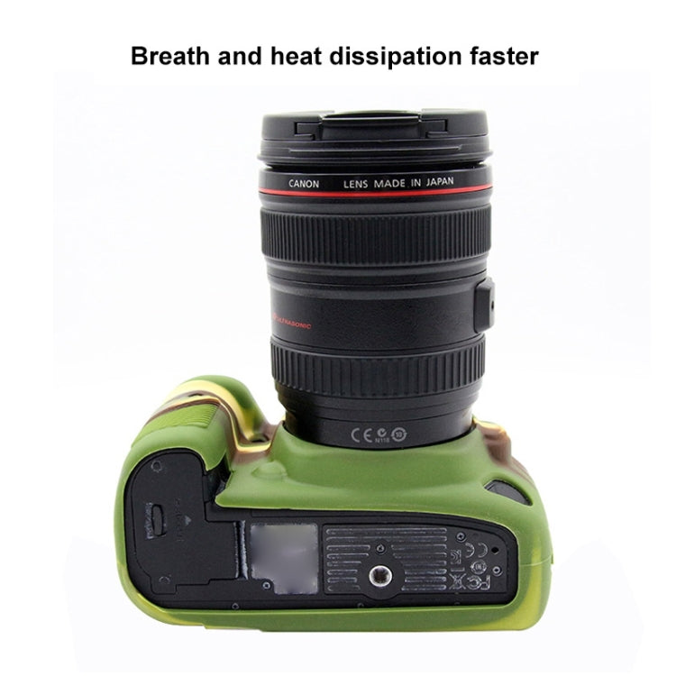 PULUZ Soft Silicone Protective Case for Canon EOS 5D Mark IV(Camouflage) - Protective Case by PULUZ | Online Shopping UK | buy2fix