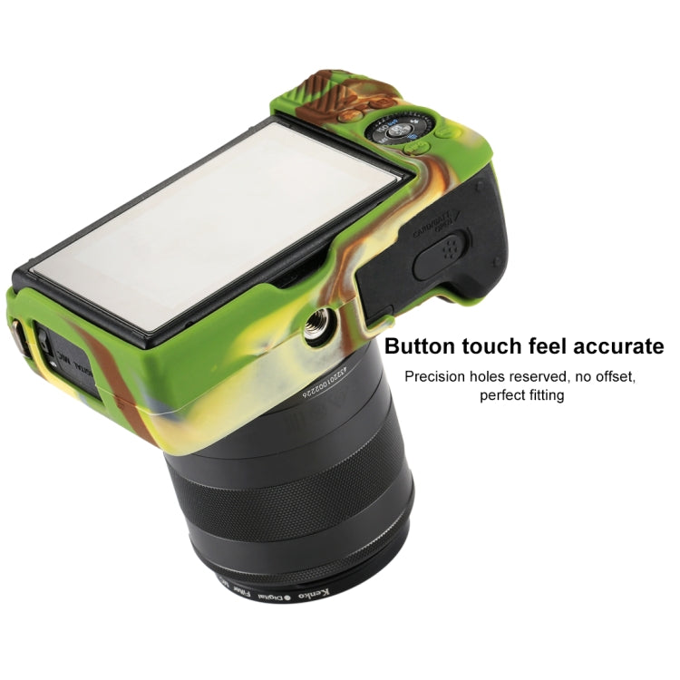 PULUZ Soft Silicone Protective Case for Canon EOS M3(Camouflage) - Protective Case by PULUZ | Online Shopping UK | buy2fix