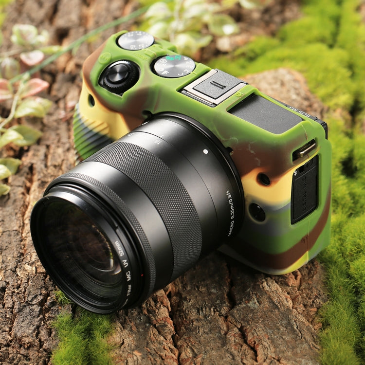 PULUZ Soft Silicone Protective Case for Canon EOS M3(Camouflage) - Protective Case by PULUZ | Online Shopping UK | buy2fix