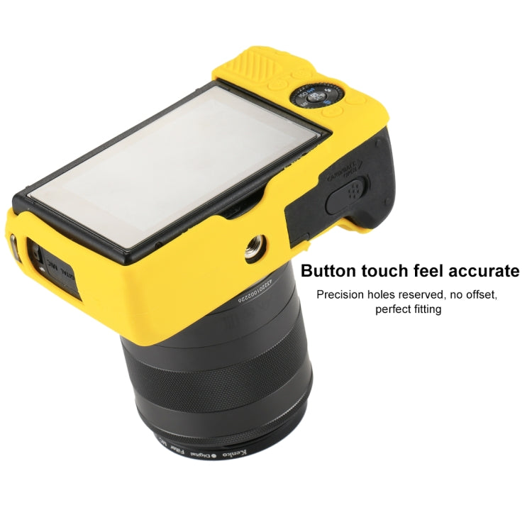 PULUZ Soft Silicone Protective Case for Canon EOS M3(Yellow) - Protective Case by PULUZ | Online Shopping UK | buy2fix