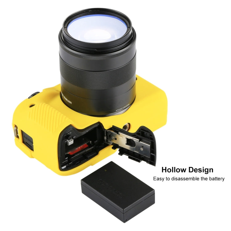 PULUZ Soft Silicone Protective Case for Canon EOS M3(Yellow) - Protective Case by PULUZ | Online Shopping UK | buy2fix