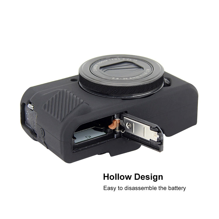 PULUZ Soft Silicone Protective Case for Canon EOS G7 X Mark II(Black) by PULUZ