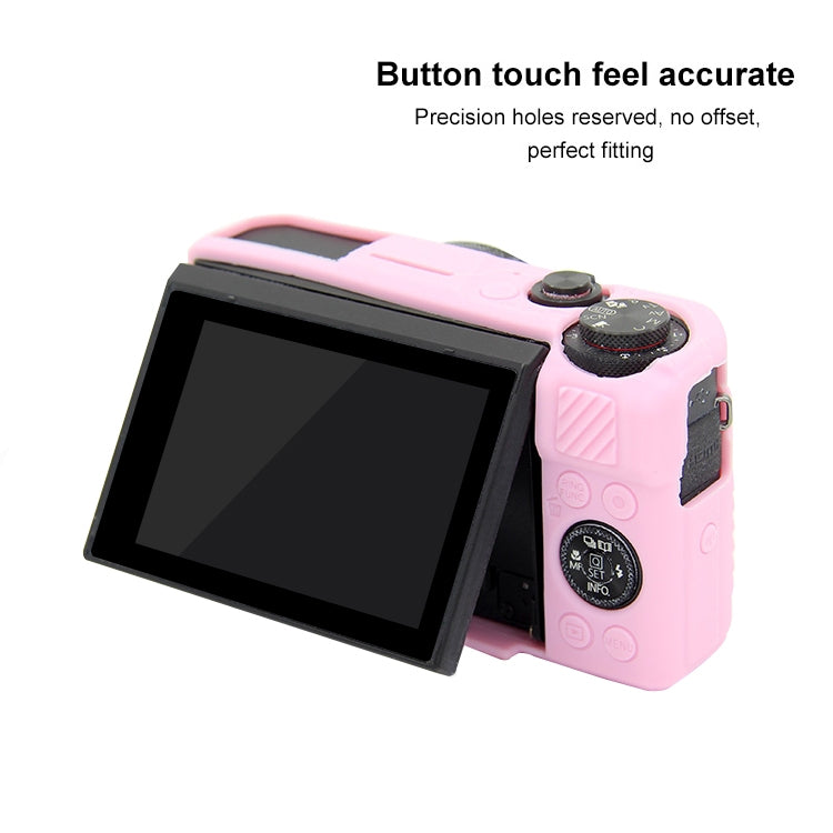 PULUZ Soft Silicone Protective Case for Canon EOS G7 X Mark II(Pink) - Protective Case by PULUZ | Online Shopping UK | buy2fix