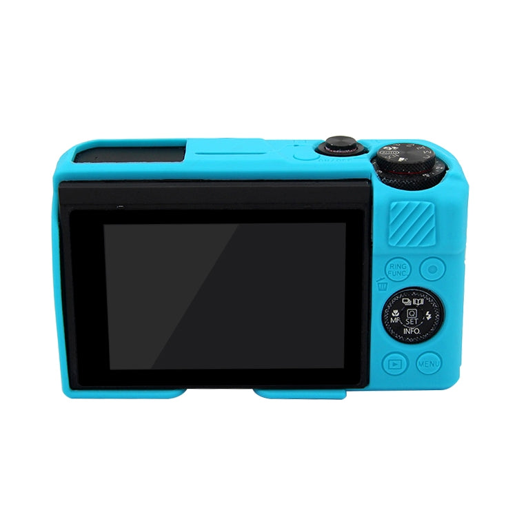 PULUZ Soft Silicone Protective Case for Canon EOS G7 X Mark II(Blue) - Protective Case by PULUZ | Online Shopping UK | buy2fix