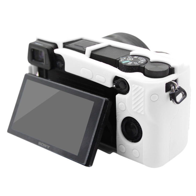 PULUZ Soft Silicone Protective Case for Sony ILCE-6300 / A6400(White) - Protective Case by PULUZ | Online Shopping UK | buy2fix