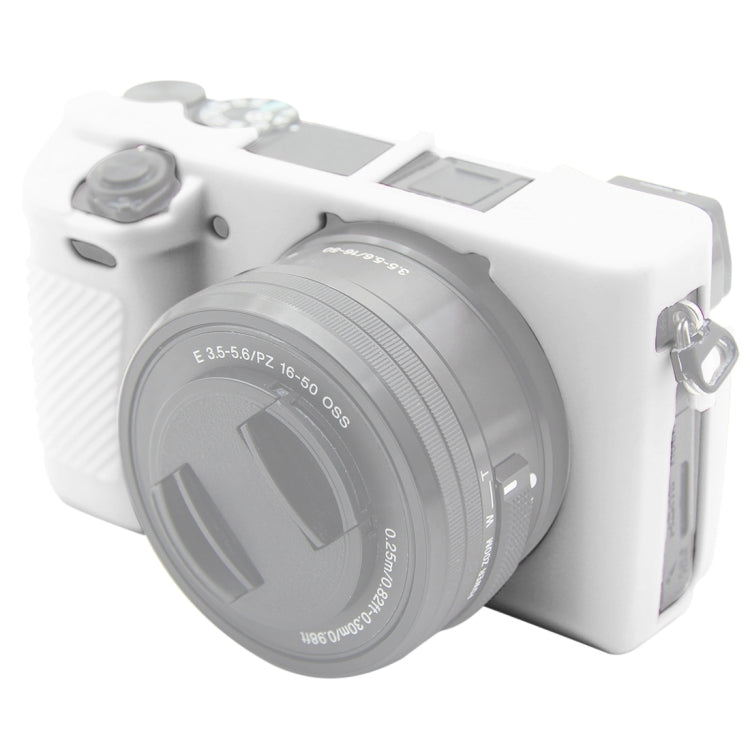 PULUZ Soft Silicone Protective Case for Sony ILCE-6300 / A6400(White) - Protective Case by PULUZ | Online Shopping UK | buy2fix