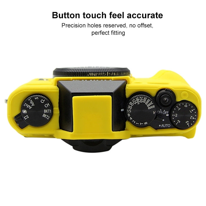 PULUZ Soft Silicone Protective Case for FUJIFILM X-T20(Yellow) - Protective Case by PULUZ | Online Shopping UK | buy2fix