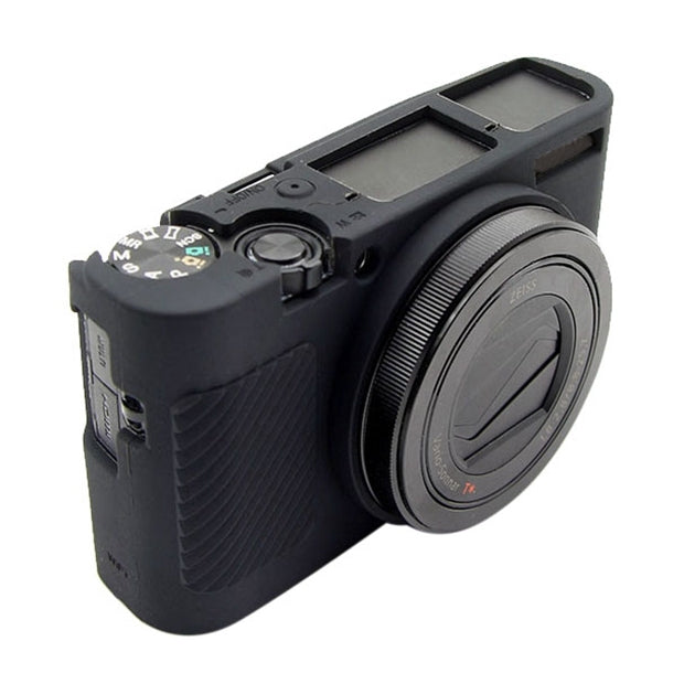 PULUZ Soft Silicone Protective Case for Sony RX100 III / IV / V(Black) - Protective Case by PULUZ | Online Shopping UK | buy2fix