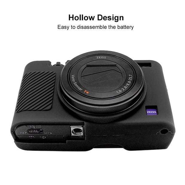 PULUZ Soft Silicone Protective Case for Sony RX100 III / IV / V(Black) - Protective Case by PULUZ | Online Shopping UK | buy2fix