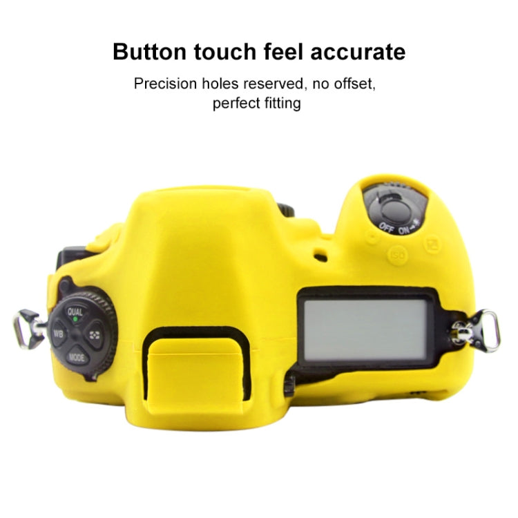 PULUZ Soft Silicone Protective Case for Nikon D850(Yellow) - Protective Case by PULUZ | Online Shopping UK | buy2fix