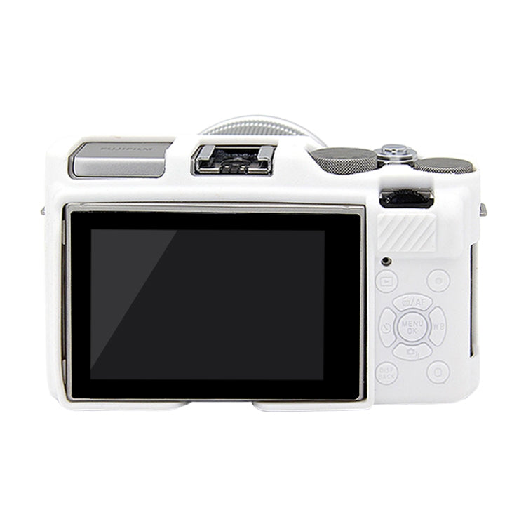 PULUZ Soft Silicone Protective Case for FUJIFILM X-A3 / X-A10(White) - Protective Case by PULUZ | Online Shopping UK | buy2fix