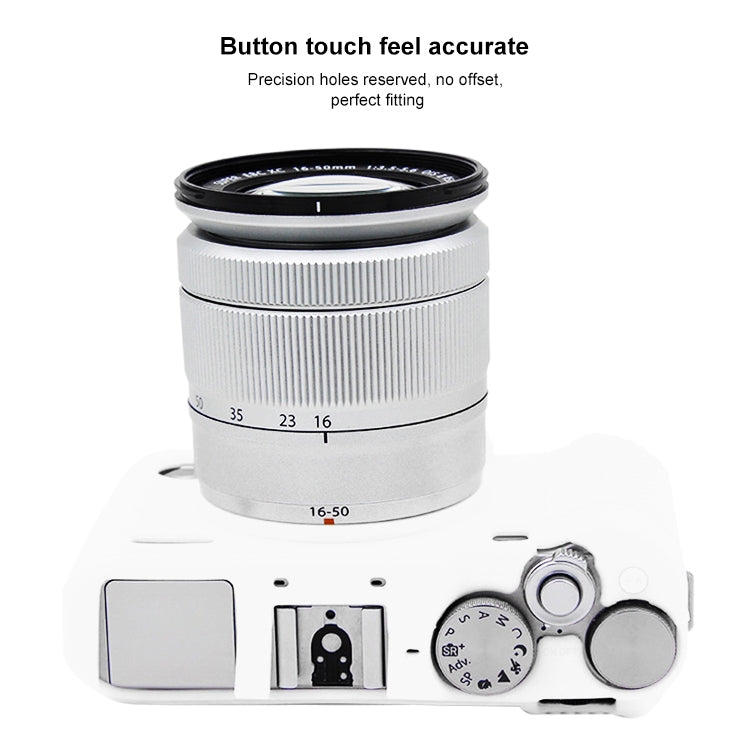 PULUZ Soft Silicone Protective Case for FUJIFILM X-A3 / X-A10(White) - Protective Case by PULUZ | Online Shopping UK | buy2fix