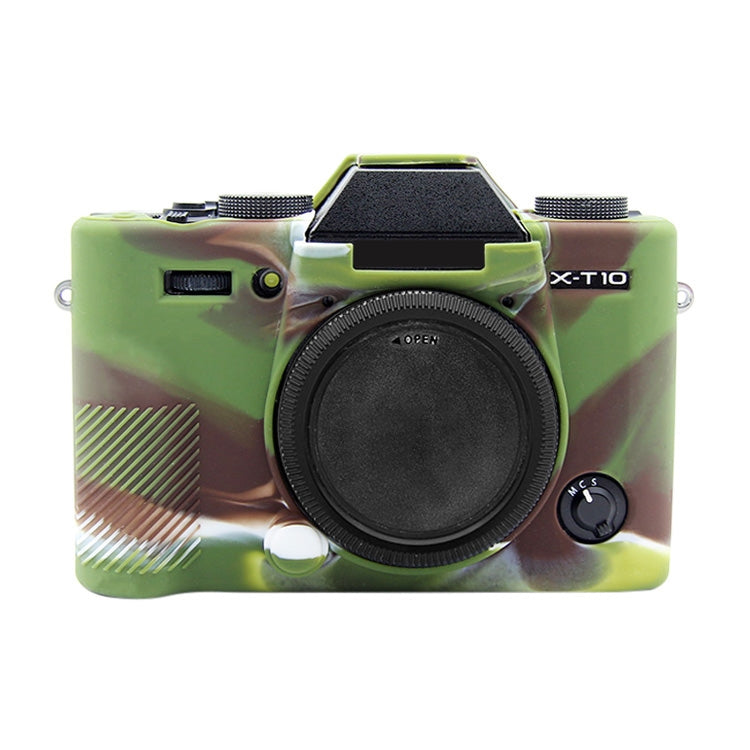 PULUZ Soft Silicone Protective Case for FUJIFILM XT10(Camouflage) - Protective Case by PULUZ | Online Shopping UK | buy2fix