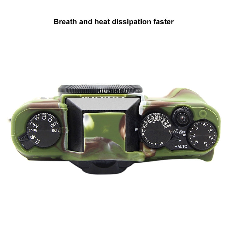 PULUZ Soft Silicone Protective Case for FUJIFILM XT10(Camouflage) - Protective Case by PULUZ | Online Shopping UK | buy2fix