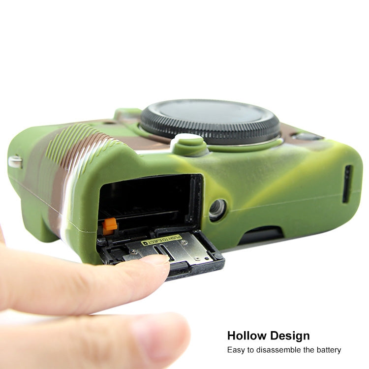PULUZ Soft Silicone Protective Case for FUJIFILM XT10(Camouflage) - Protective Case by PULUZ | Online Shopping UK | buy2fix