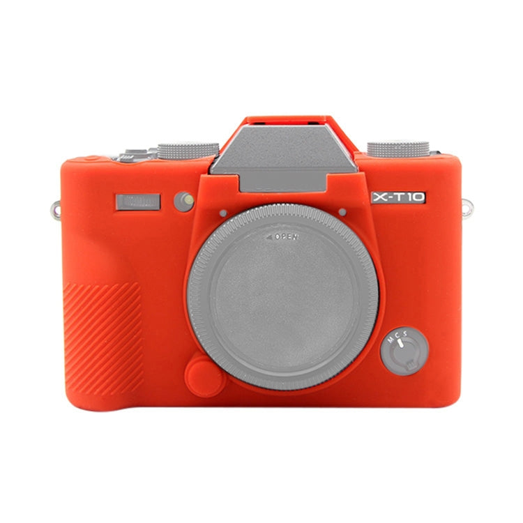 PULUZ Soft Silicone Protective Case for FUJIFILM XT10(Red) - Protective Case by PULUZ | Online Shopping UK | buy2fix