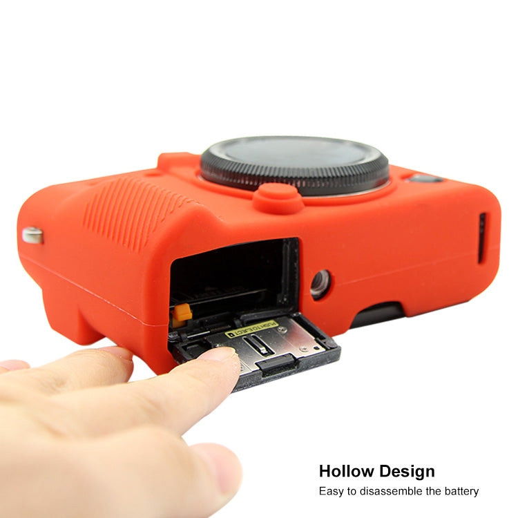 PULUZ Soft Silicone Protective Case for FUJIFILM XT10(Red) - Protective Case by PULUZ | Online Shopping UK | buy2fix