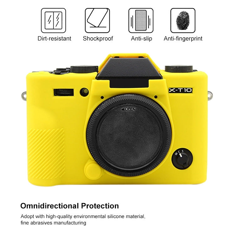 PULUZ Soft Silicone Protective Case for FUJIFILM XT10(Yellow) - Protective Case by PULUZ | Online Shopping UK | buy2fix