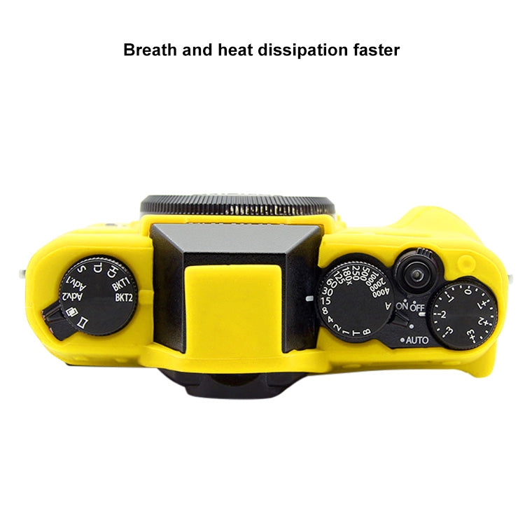 PULUZ Soft Silicone Protective Case for FUJIFILM XT10(Yellow) - Protective Case by PULUZ | Online Shopping UK | buy2fix