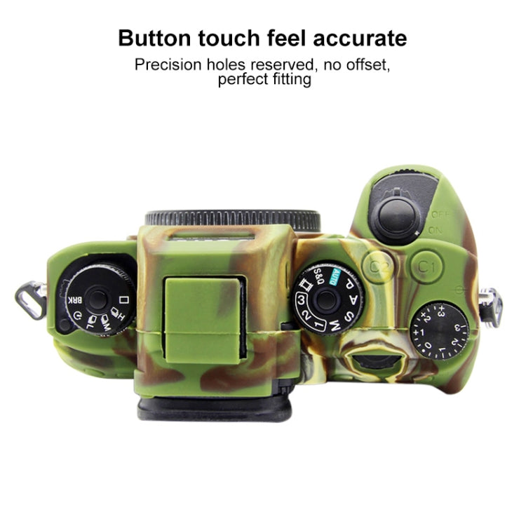 PULUZ Soft Silicone Protective Case for Sony A9 (ILCE-9) / A7 III/ A7R III(Camouflage) - Protective Case by PULUZ | Online Shopping UK | buy2fix