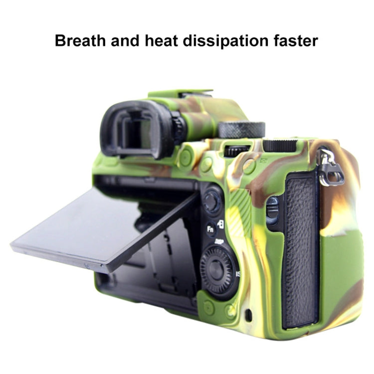 PULUZ Soft Silicone Protective Case for Sony A9 (ILCE-9) / A7 III/ A7R III(Camouflage) - Protective Case by PULUZ | Online Shopping UK | buy2fix