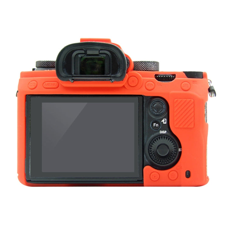 PULUZ Soft Silicone Protective Case for Sony A9 (ILCE-9) / A7 III/ A7R III(Red) - Protective Case by PULUZ | Online Shopping UK | buy2fix
