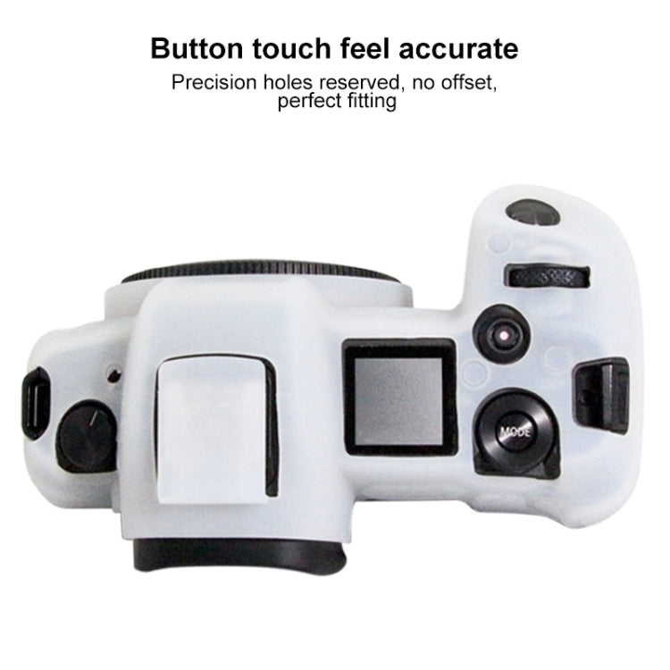 PULUZ Soft Silicone Protective Case for Canon EOS R(White) - Protective Case by PULUZ | Online Shopping UK | buy2fix