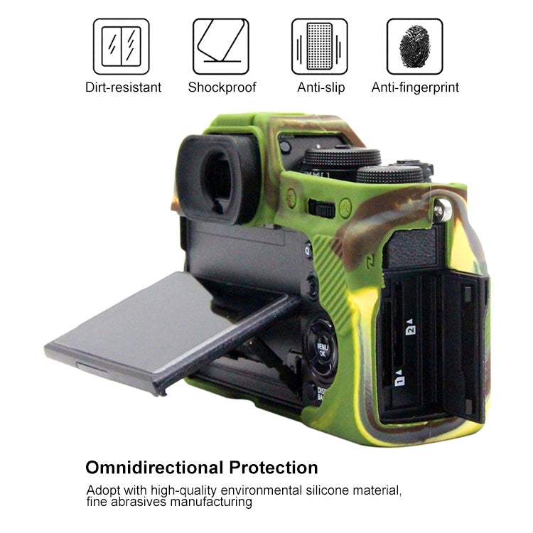 PULUZ Soft Silicone Protective Case for FUJIFILM XT3(Camouflage) - Protective Case by PULUZ | Online Shopping UK | buy2fix