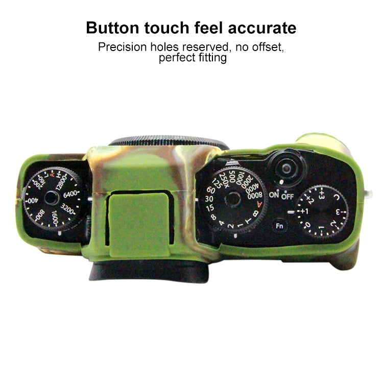 PULUZ Soft Silicone Protective Case for FUJIFILM XT3(Camouflage) - Protective Case by PULUZ | Online Shopping UK | buy2fix