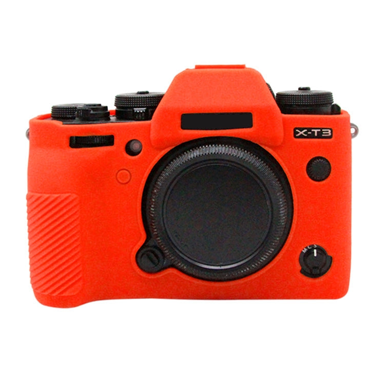 PULUZ Soft Silicone Protective Case for FUJIFILM XT3(Red) - Protective Case by PULUZ | Online Shopping UK | buy2fix