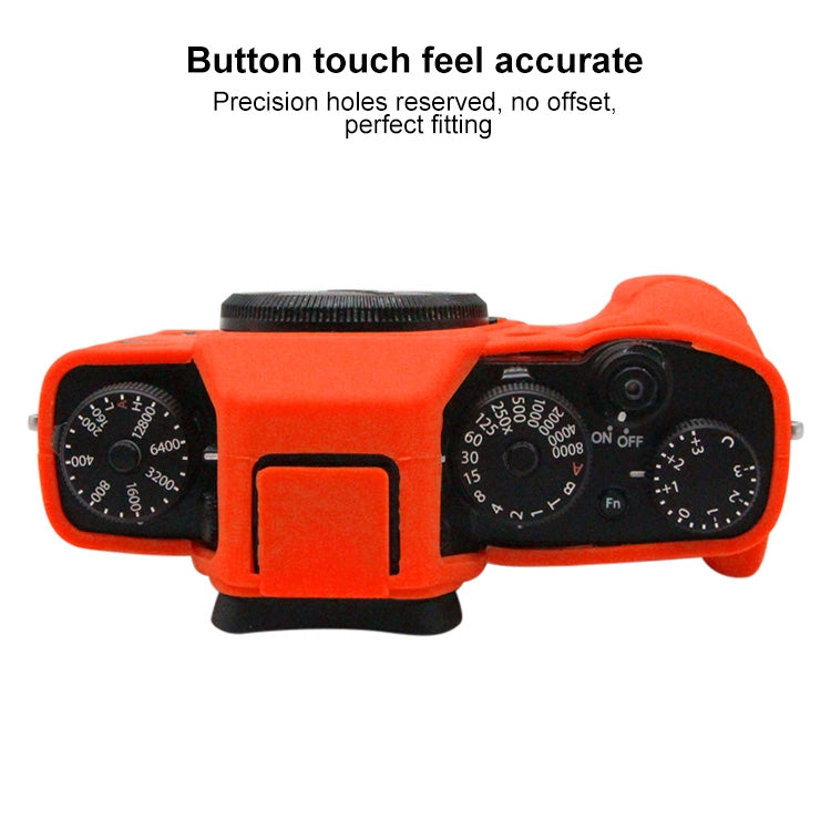 PULUZ Soft Silicone Protective Case for FUJIFILM XT3(Red) - Protective Case by PULUZ | Online Shopping UK | buy2fix