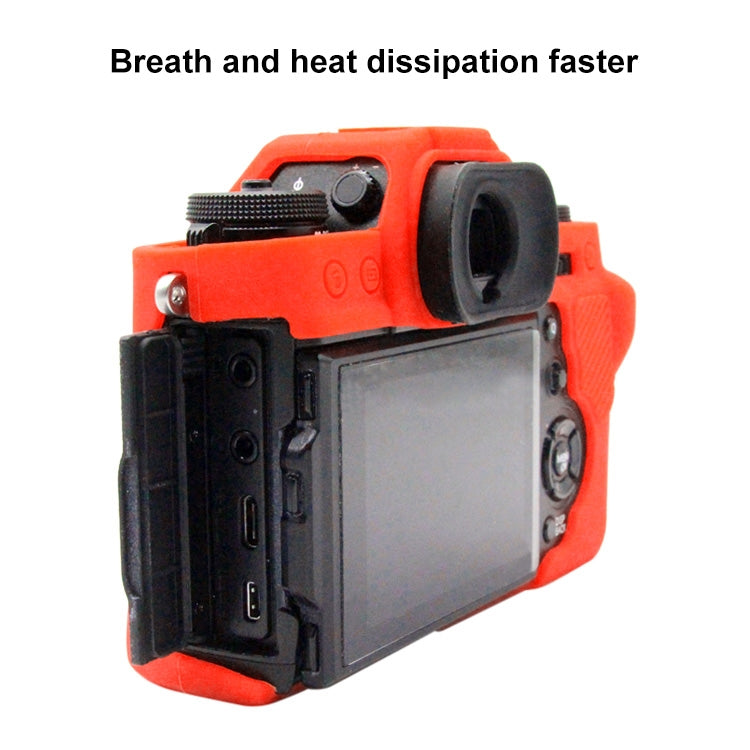 PULUZ Soft Silicone Protective Case for FUJIFILM XT3(Red) - Protective Case by PULUZ | Online Shopping UK | buy2fix